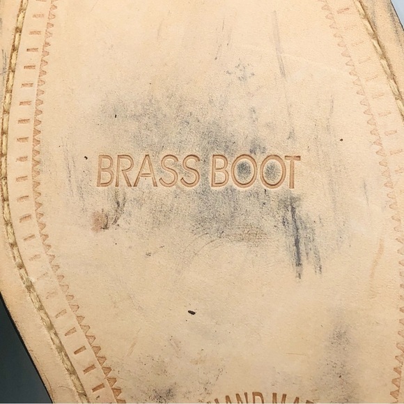 Brass boot men's Crocodile leather shoes Size 10 - Picture 9 of 13